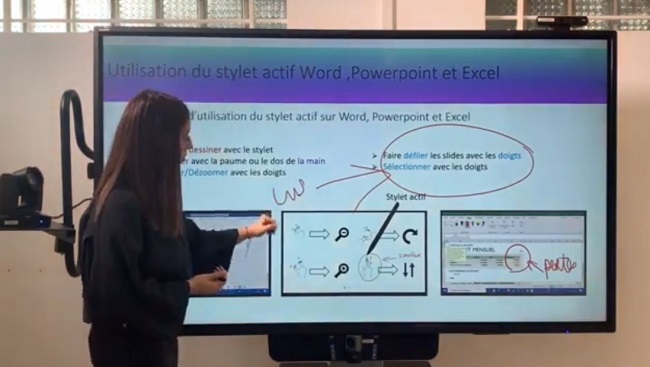 Utilisation du stylet actif